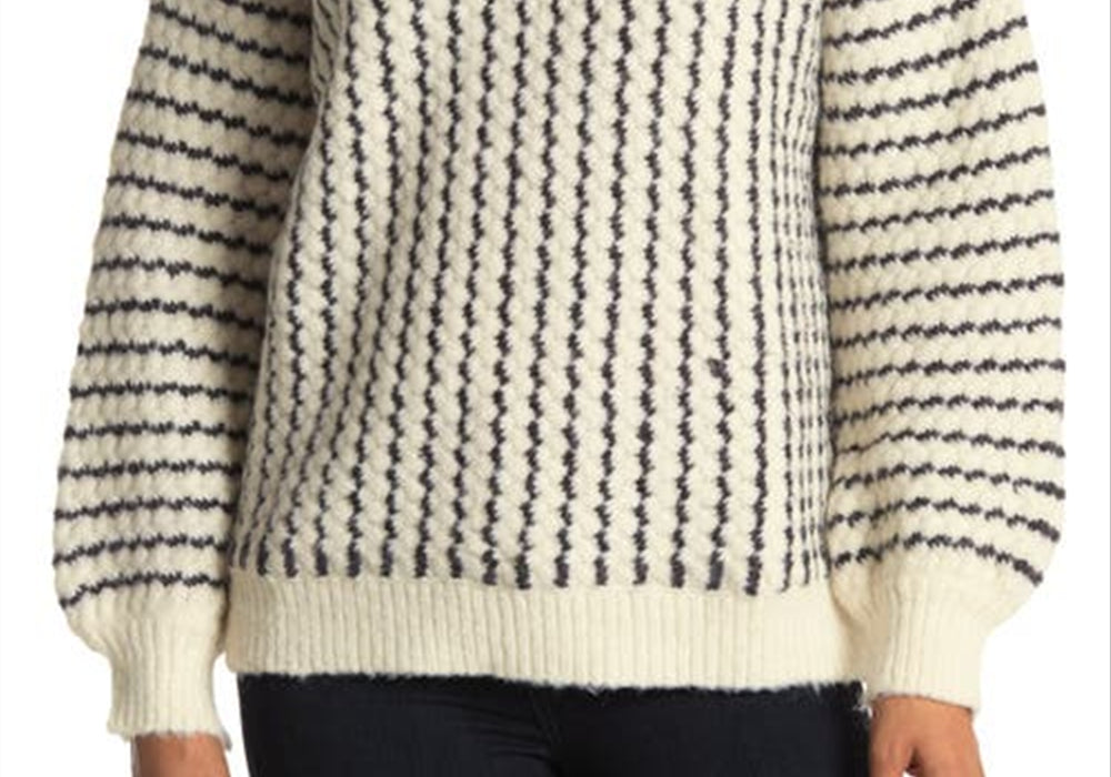 Frnch Women's Black Mock Neck Sweater Size Medium