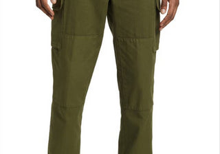 Officine Générale Men's Orson Cotton Twill Cargo Pants In Green Moss Size 36 Us
