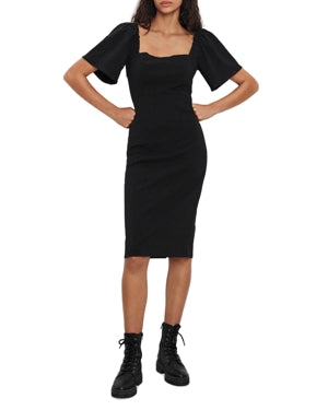 ba & sh Women's Romea Midi Dress Black Size M