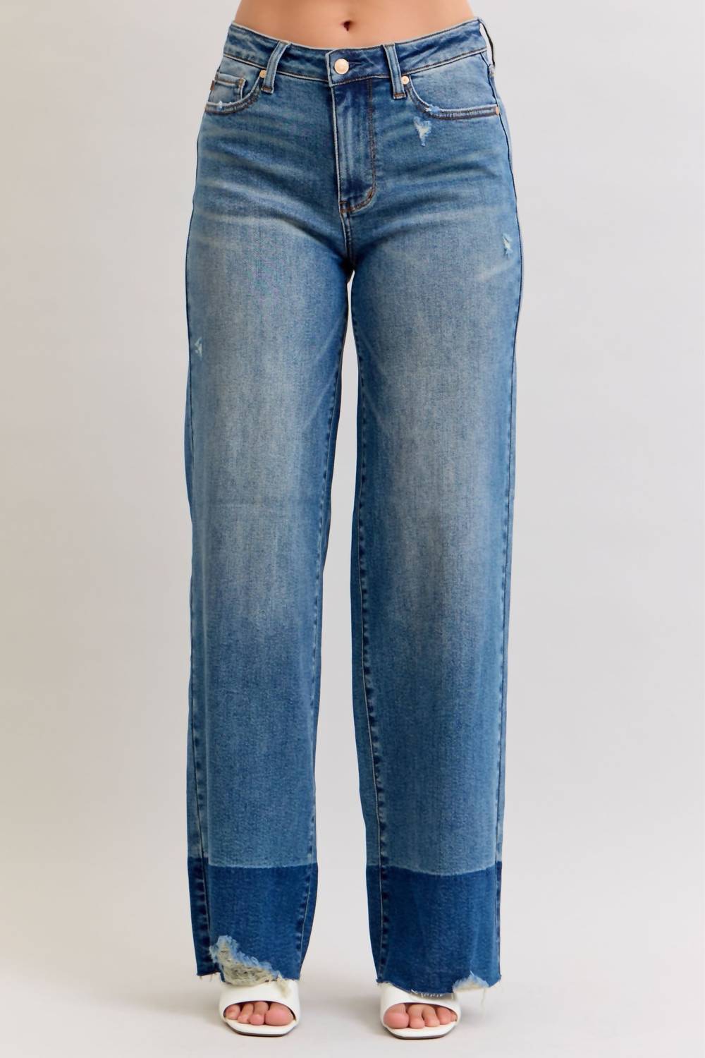 Judy Blue - High Rise Column Straight Leg Jean