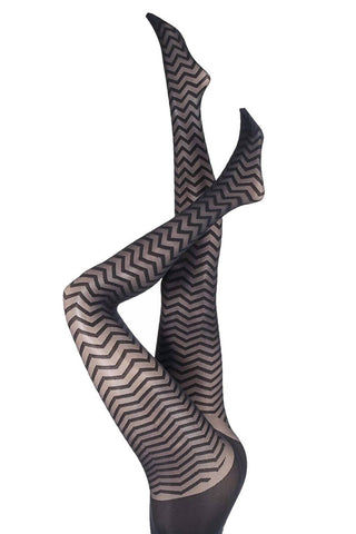 Pretty Polly - Women's Zig Zag Wave Tights