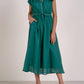 Elan - Midi Short Sleeve Tie Waist Dress
