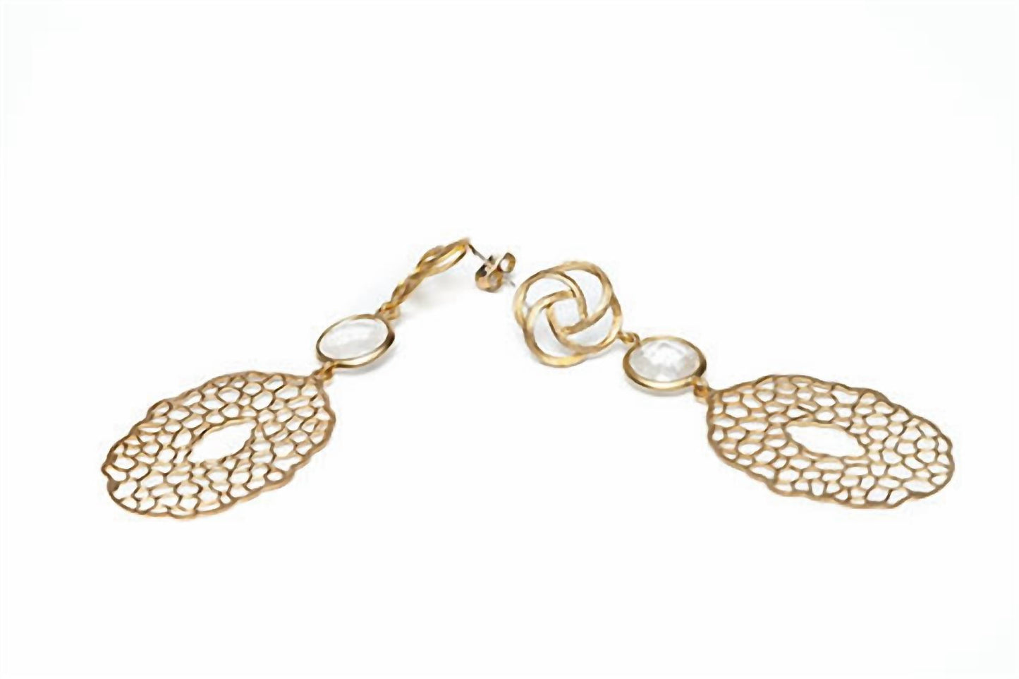 Avenue Chic - Women's Filigree Pendant Earrings