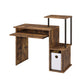 Lyphre Computer Desk - Weathered Oak / Black