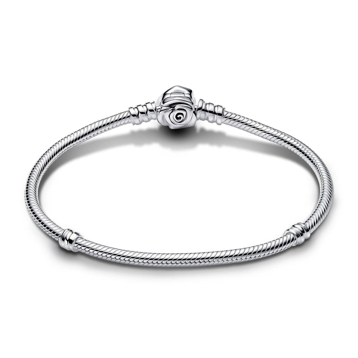 Pandora - Women's Snake Chain Rose Clasp Bracelet