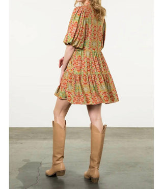 Thml - Puff Sleeve Print Dress