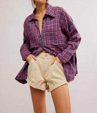 Free People - Cardiff Plaid Button Down Shirt