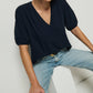 Nation Ltd - Edie Shirred Shoulder Top