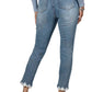 Frank Lyman - Sequin Detail Cropped Jeans