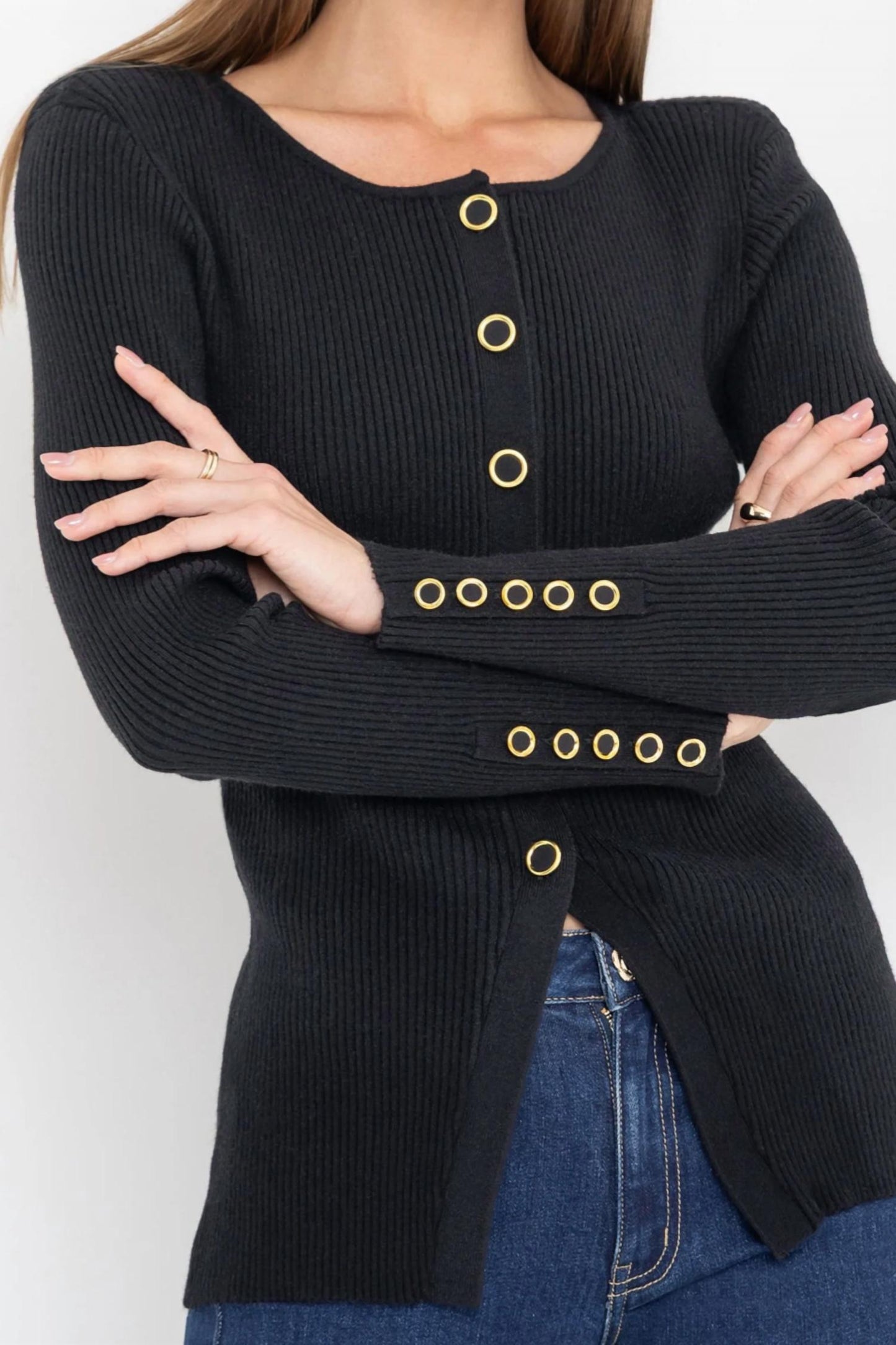 Generation Love - Cherish Rib Cardigan Top