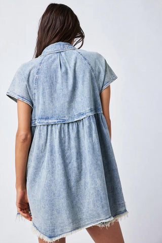 Free People - Ronnie Denim Mini Dress