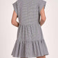 Elan - Cap Sleeve Button Down Mini Dress