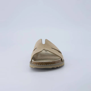 Cushionaire - Women's Wisdom Cutout Strap Genuine Leather Sandal