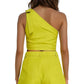 Milk & Honey - Paige One-shoulder Bow Detail Short Set