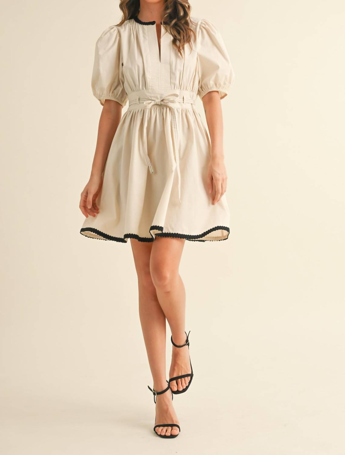 Klesis - Cream Noir Mini Dress