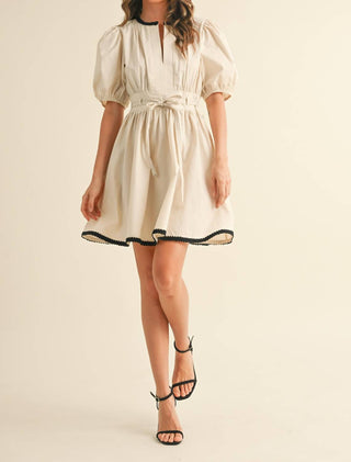 Klesis - Cream Noir Mini Dress