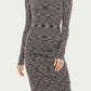 Acoa - SPACE-DYED RIBBED-KNIT MINI DRESS