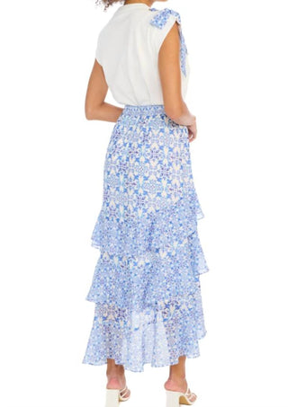 Allison New York - Ella Cascading Ruffles Midi Skirt