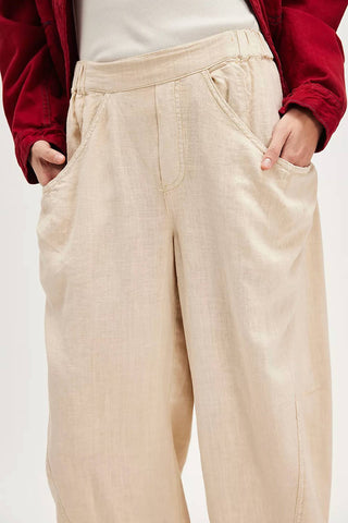 Free People - High Road Solid Pull-on Barrel Pants