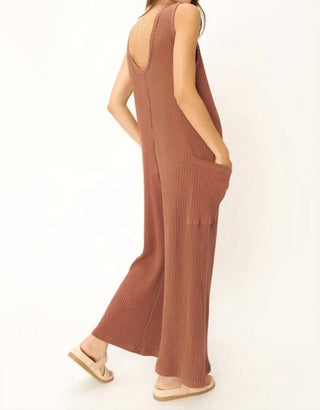 Project Social T - Santa Maria Sweater Rib Wide Leg Jumpsuit
