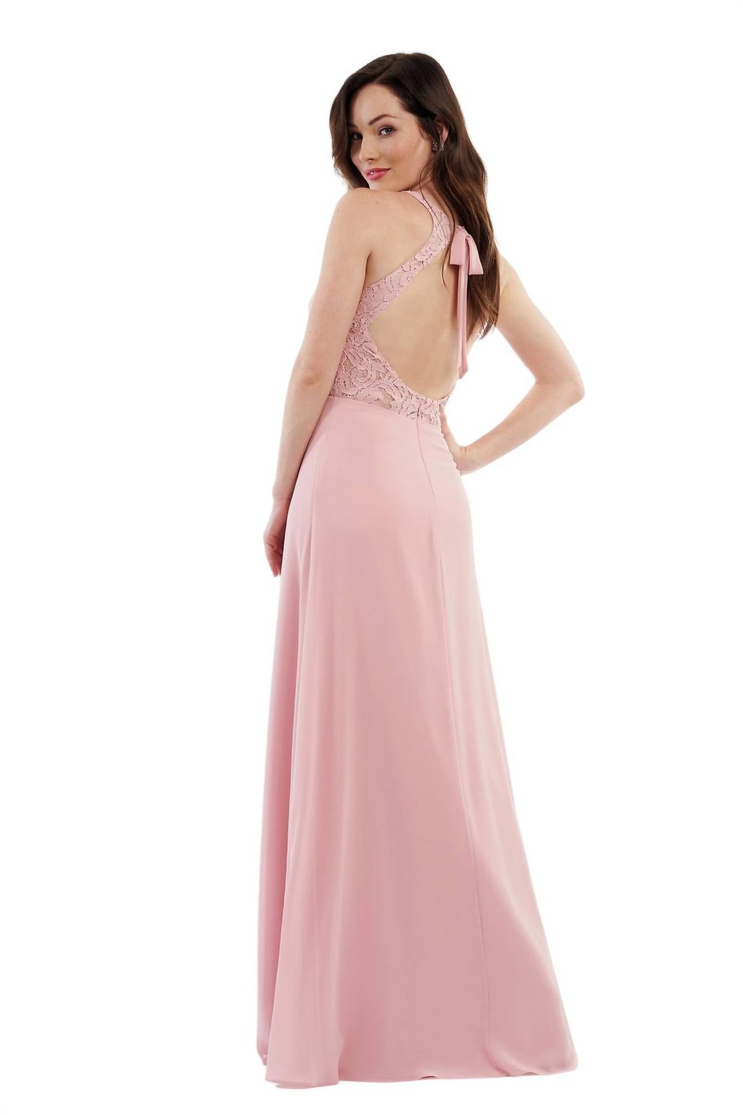 Jasmine Bridal - Charlotte Chiffon & Lace Long Bridesmaid Dress