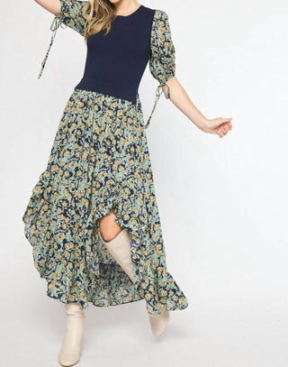Entro - Floral Knitted Maxi Dress