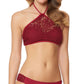 Jessica Simpson - Flower Power Crochet High Neck Halter Bikini Top