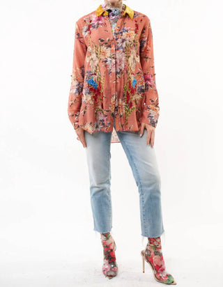 Aratta - Antique Button Down Collared Copper Shirt