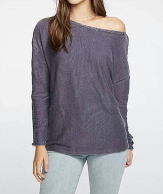 Chaser - Long Sleeve Rib Snap Top