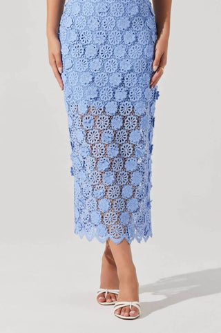 Astr - Jonae Crochet Maxi Skirt