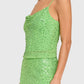 Amanda Uprichard - Noella Sequin Chiffon Top