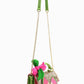 America & Beyond - Women's Glam Doll Floral Top Handle Bag
