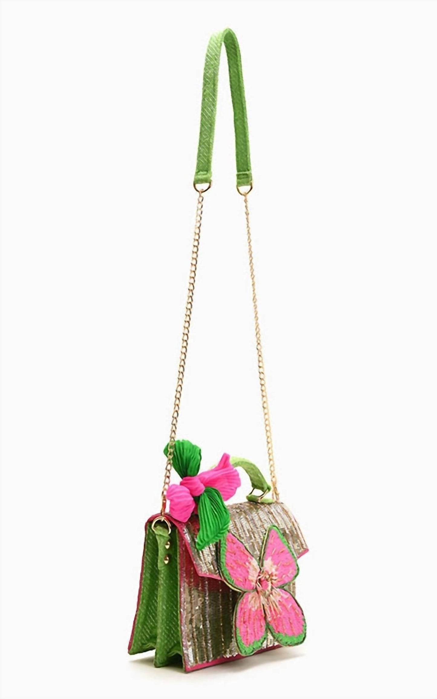 America & Beyond - Women's Glam Doll Floral Top Handle Bag