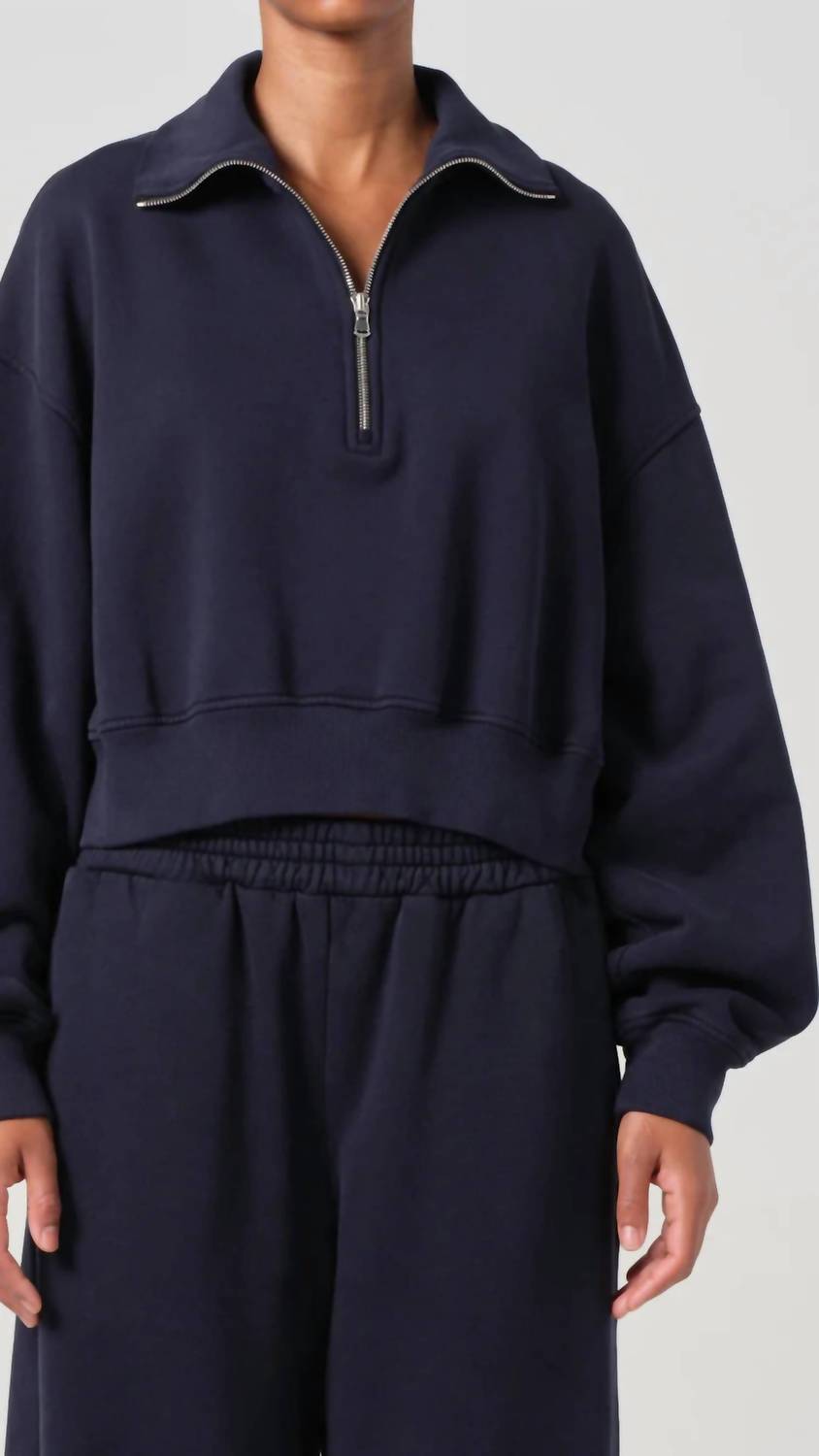 Agolde - Bethan Quarter Zip Sweatshirt
