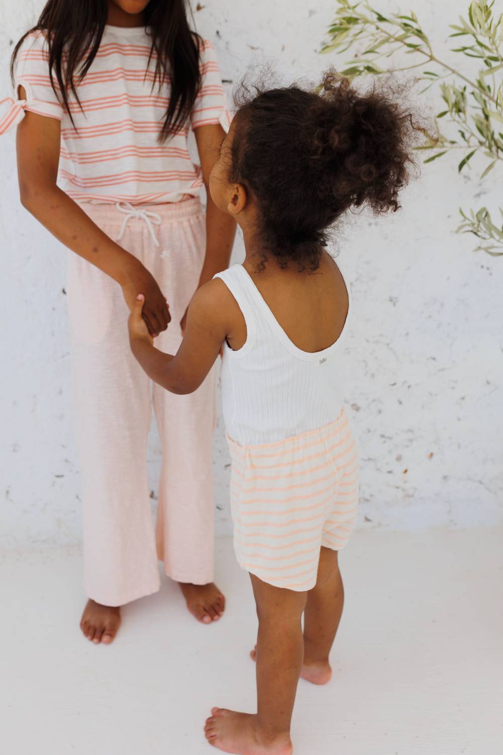 Búho - Girl's Terry Striped Jumpsuit