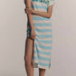 Sundry - Bonjour Rugby Stripe Midi Dress