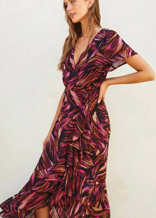 Dress Forum - Lights Out Wrap Midi Dress