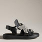 All Black - Women's Bowlace Sandal