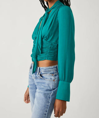 Free People - MEET ME THERE BUTTONDOWN TOP