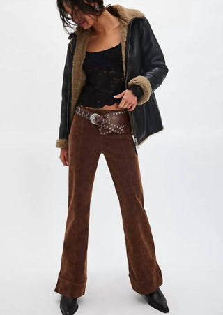 Free People - Glow Up Vegan Suede Pants