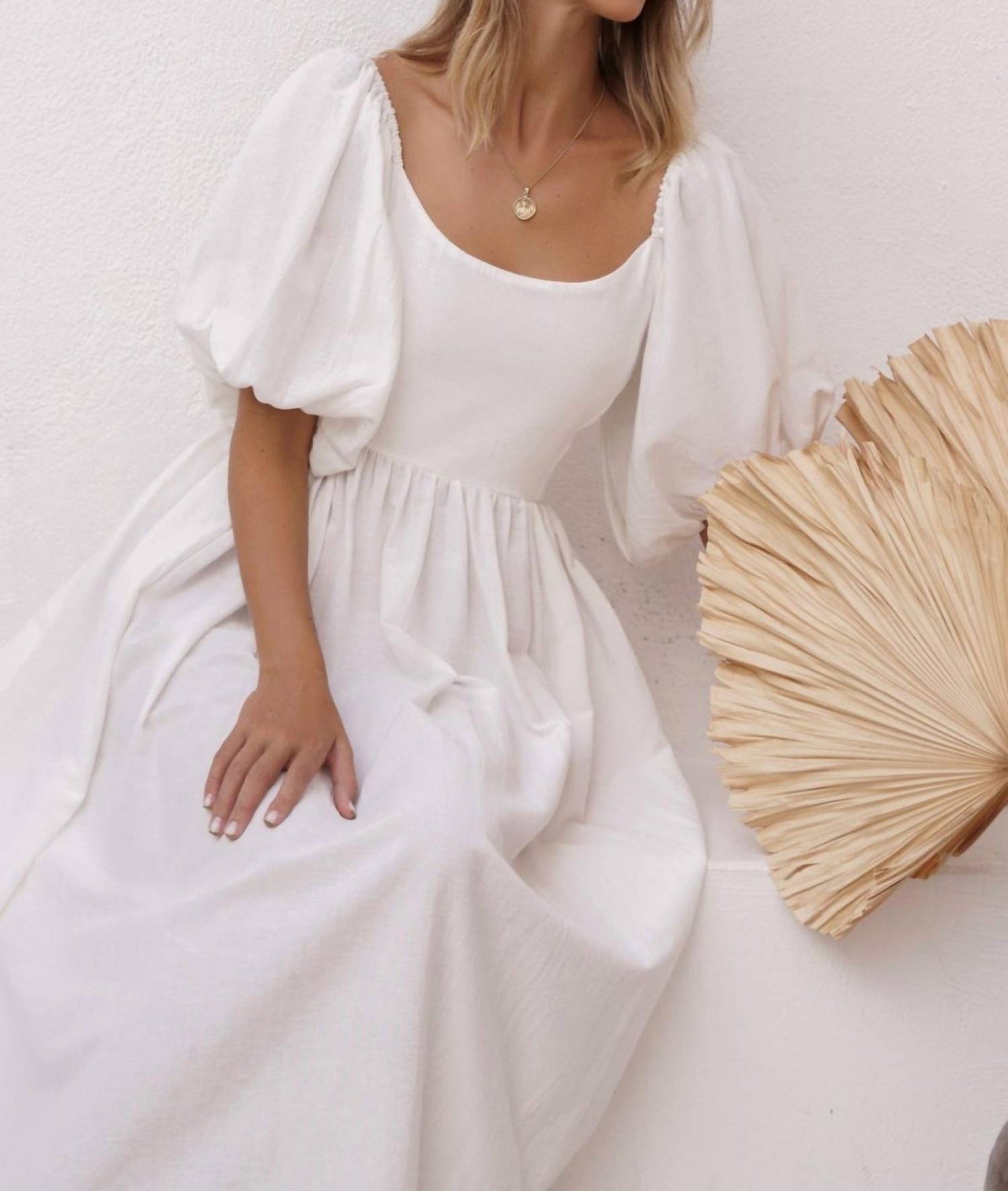 Bali Elf - Cherie Puff Sleeve Midi Dress