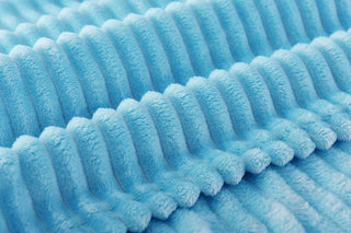 Fleece Ribbed Throw Blanket for Couch - Thick and Warm - Multiple Sizes & Colors