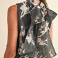 &Merci - Metallic Floral Jacquard Bubble Hem Top