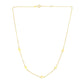 14k Yellow Gold Chain Necklace with Cross Stations