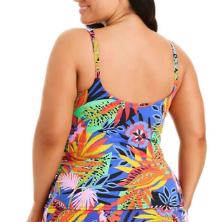 Bleu Rod Beattie - Women's Night Safari Scoop Neck Tankini - Plus