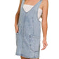 Trendsi - Zenana Denim Overall Mini Dress