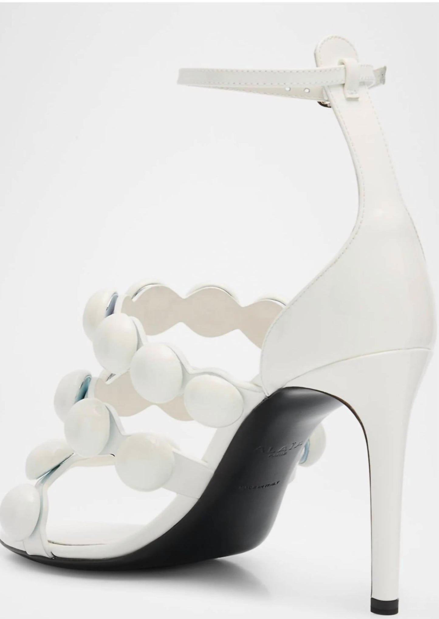 Alaia - Women's Patent Bubble Ankle-strap Sandals