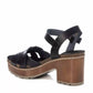 Xti - WOMEN'S CASUAL HEELED PLATFORM SANDALS