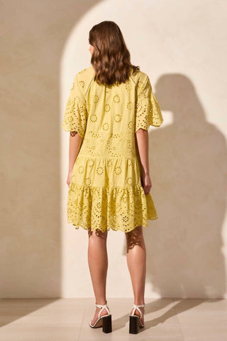 Tribal - Tootie Mixed Eyelet Dress