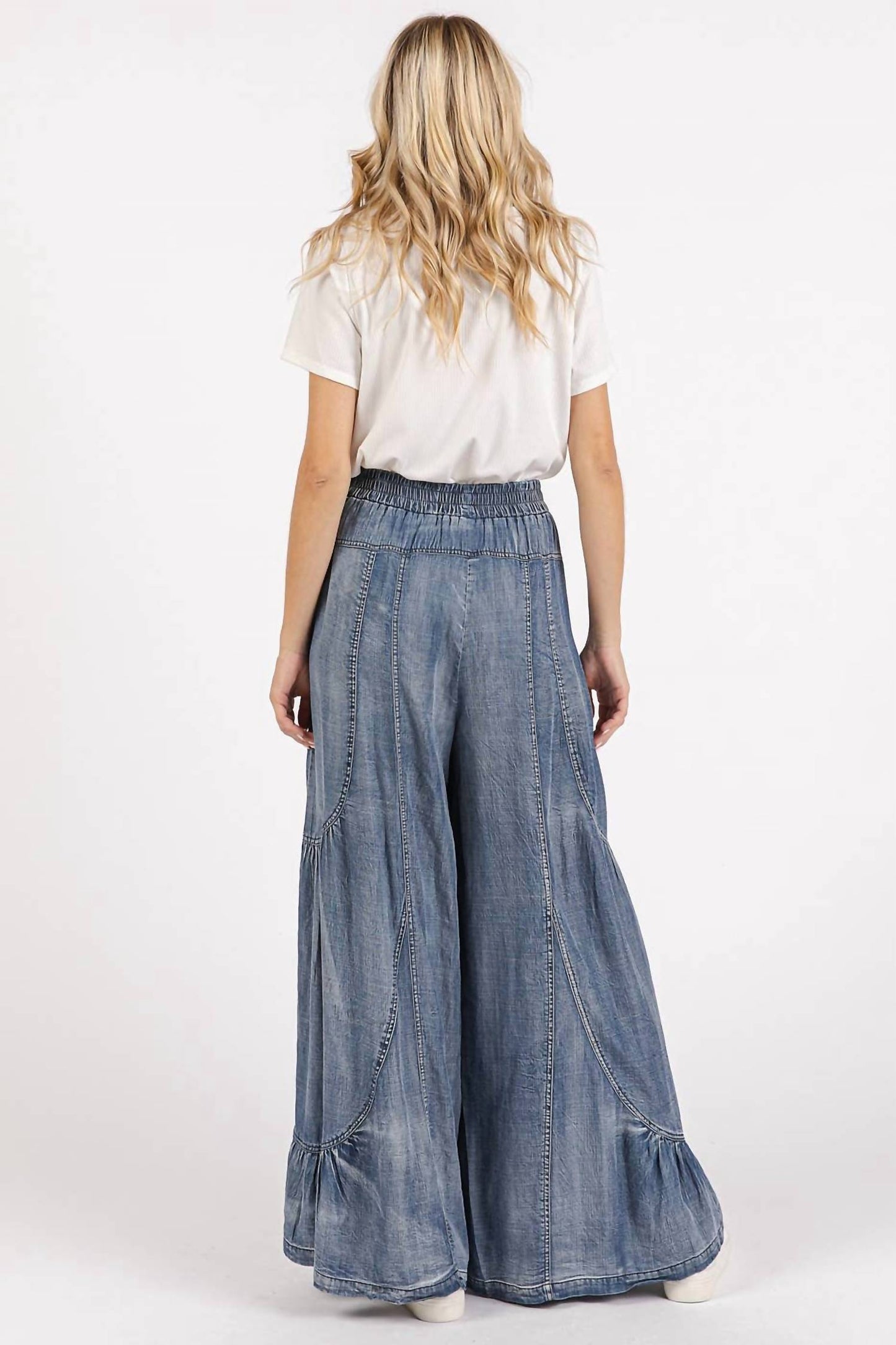 Mittoshop - Tencel Wide Leg Pants